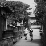 江戸屋横町_モノクロ自転車